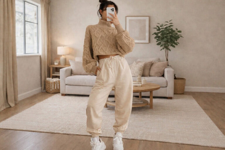 21 + Ways to Dress Up Sweatpants for an Everyday Relaxed Style