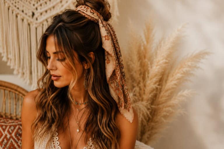 15 Head Scarf Styles That Scream Boho (Bandana Hairstyles)