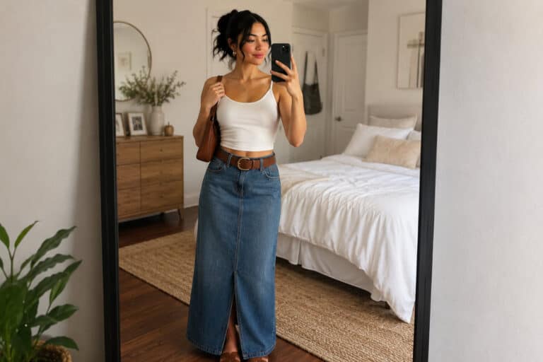 15 Denim Skirt Outfit Ideas for Summer